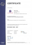 BS OHSAS 18001:2007 Certificate