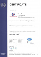 ISO 14001:2015 Certificate