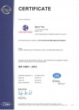 ISO 14001:2015 Certificate