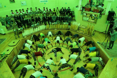 گزارش تصویری تجلیل از پیشکسوتان وقهرمانان ورزش زورخانه ای  در کویر تایر