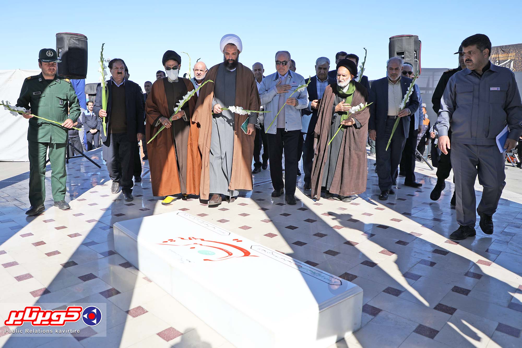 برگزاری اولین سالگرد تشییع و تدفین شهید گمنام در کویرتایر به روایت تصویر