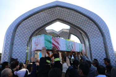 مراسم تشییع و خاکسپاری شهید گمنام