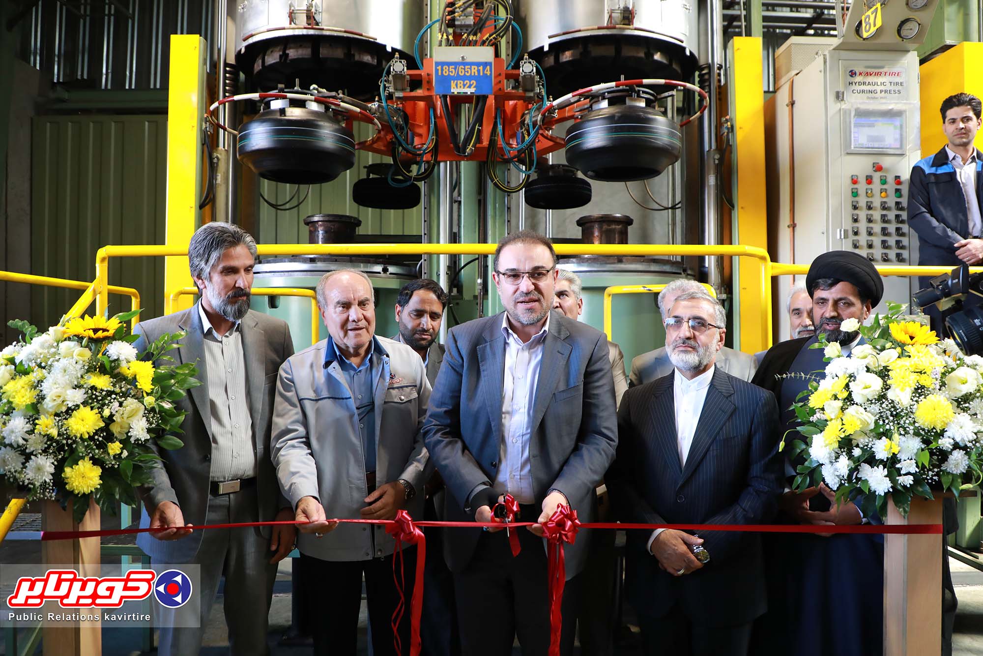 گزارش تصویری | بهره‌برداری از چهل و چهل ویکمین پرس پخت تایر در کویرتایر