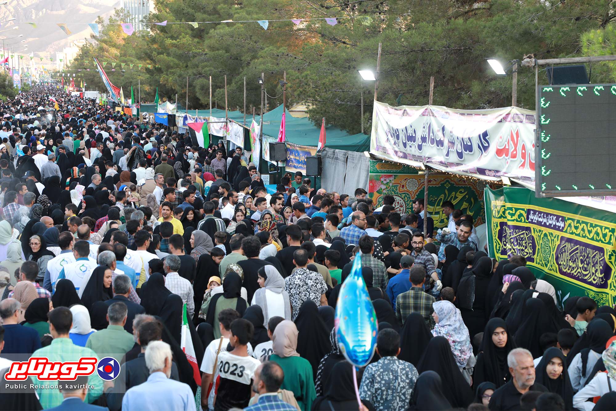 گزارش تصویری | حضور فعال کویرتایر در میهمانی کیلومتری غدیر