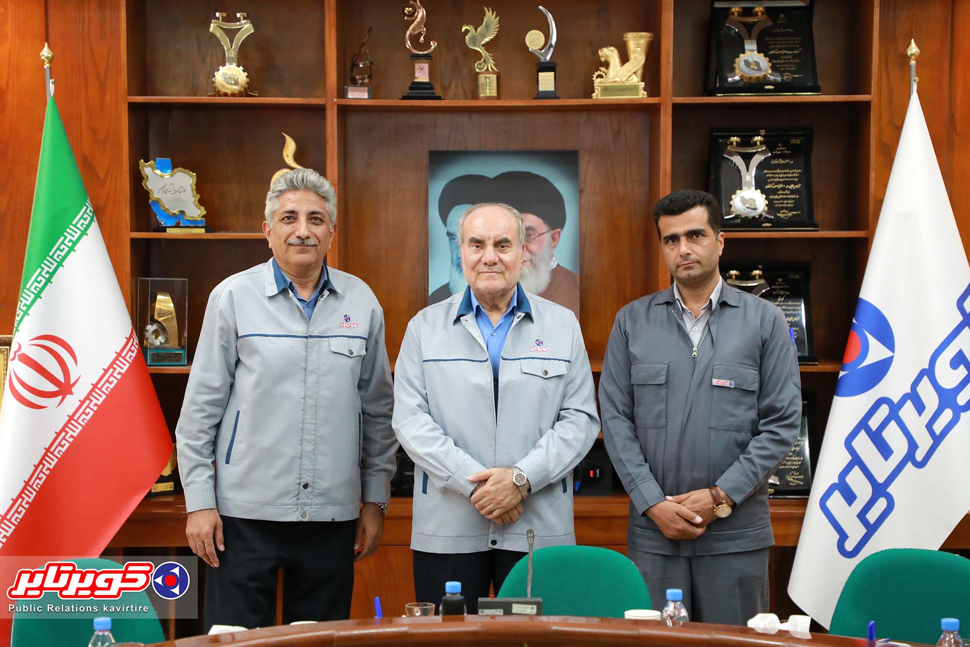 آیین تکریم و معارفه مدیر اداره تولید کارخانه کویرتایر برگزار شد