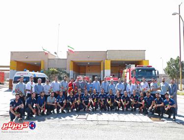 برگزاری مسابقه آبرسانی به مناسبت روز آتش نشانی و ایمنی در کویرتایر