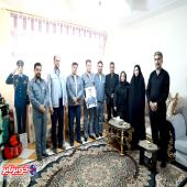 دیدار کارکنان و بسیجیان کویرتایر با خانواده شهدای جنگ تحمیلی اخیر