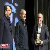 تقدیر رئیس جمهور از مدیرعامل کویرتایر به عنوان پیشکسوت نمونه صنعت