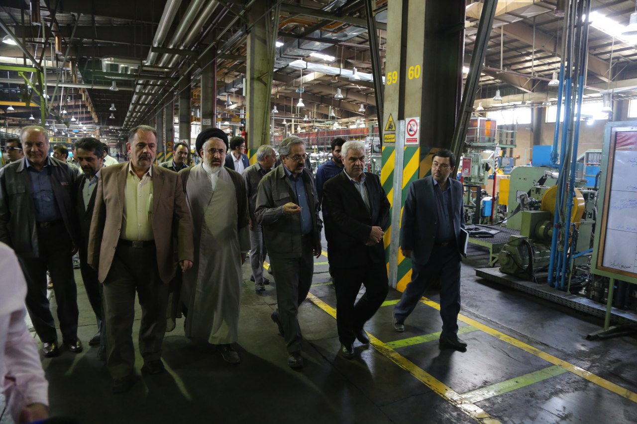 بازدید معاون وزیر صمت از طرح توسعه و خط تولید کارخانه